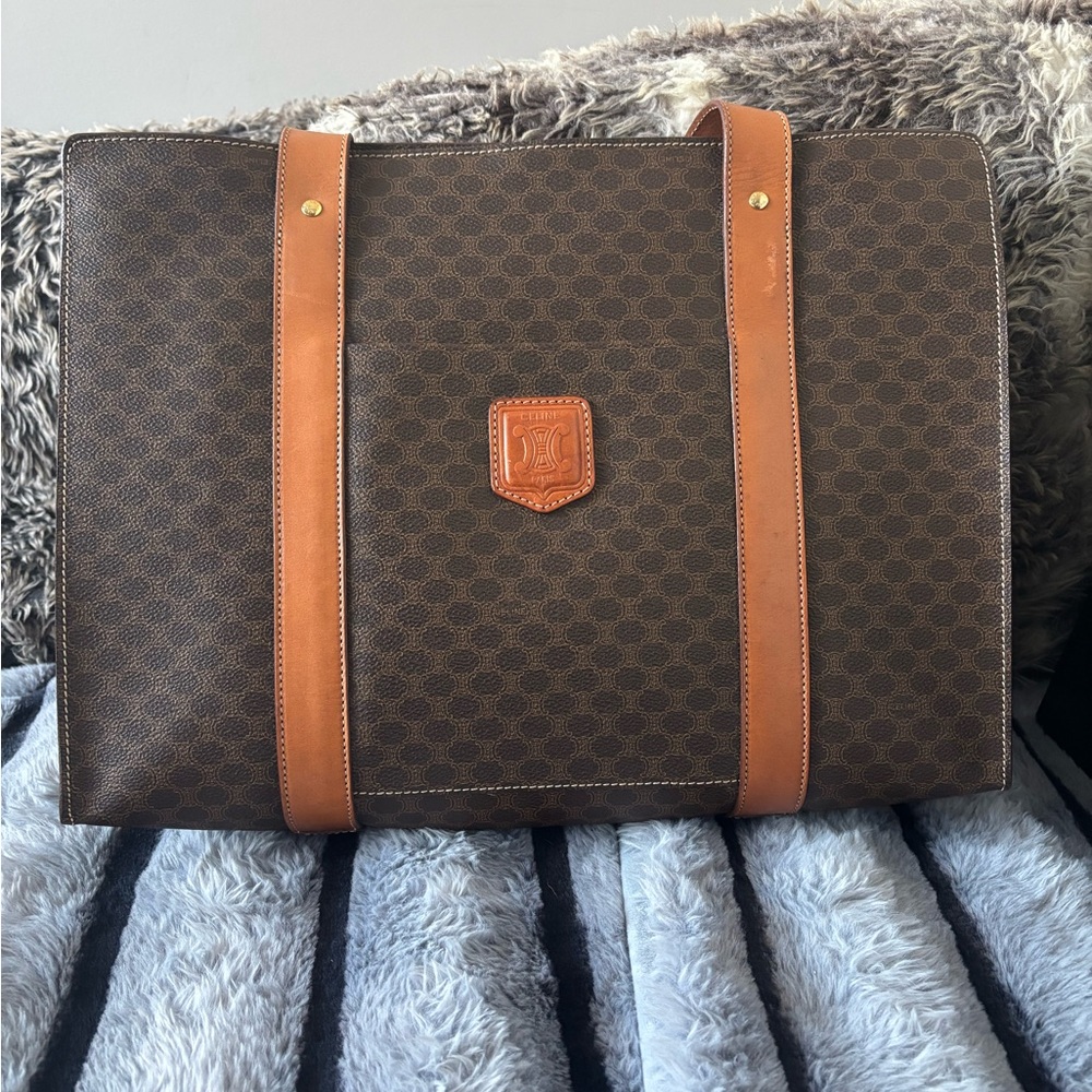 Celine Macadam vintage Designer Tote Bag
